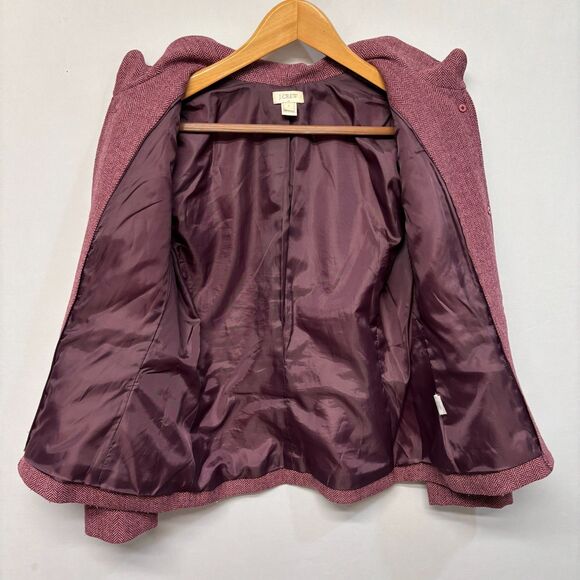 J Crew Women Button Front Blazer Jacket Size 6 Wool Blend C024 -15 - Picture 10 of 16